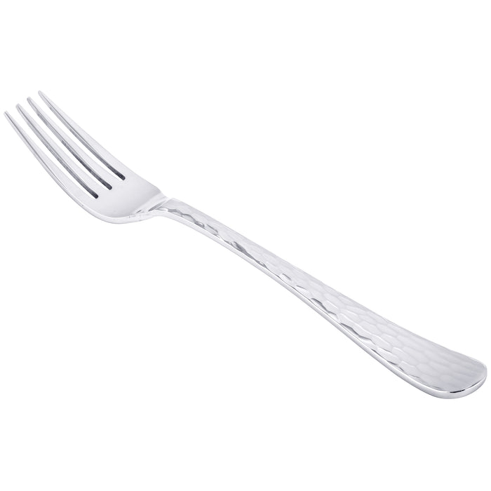 World Tableware 994 030 Aspire 7 1/8" 18/8 Stainless Steel Extra Heavy Weight Utility / Dessert Fork - 12/Pack