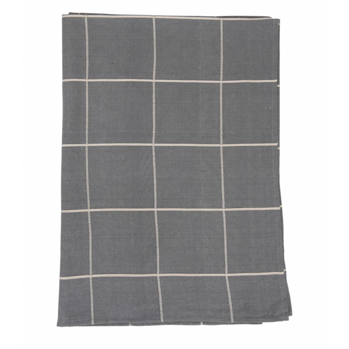 Woven Cotton Table Cloth, Plaid