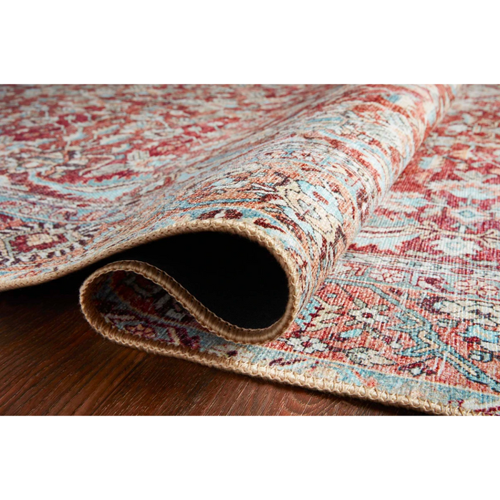 Wynter Rug - Tomato/Teal