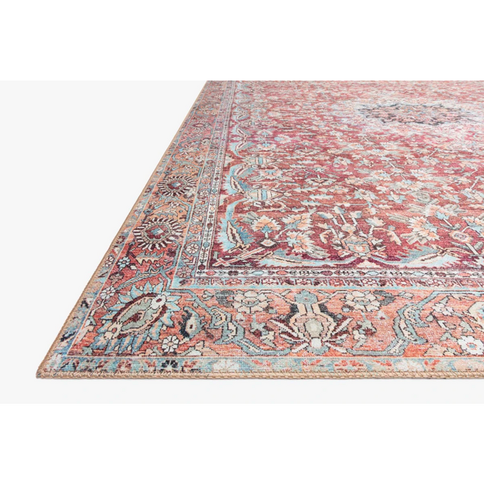 Wynter Rug - Tomato/Teal