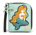 Zip Around Wallet Teal Mermaid A
