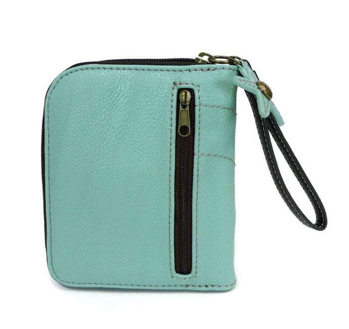 Zip Around Wallet Teal Turtle
